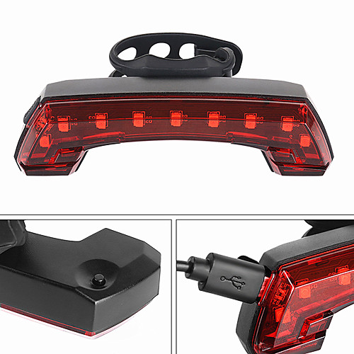 

LED Bike Light Turn Signal Light Rear Bike Tail Light Safety Light LED Mountain Bike MTB Bicycle Cycling Waterproof Multiple Modes Super Brightest Portable Lithium Battery 50 lm Built-in power supply