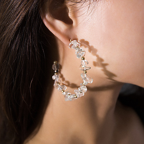 

Women's Earrings Classic Precious Earrings Jewelry White / Gold For Wedding Party Gift Daily Holiday 1 Pair