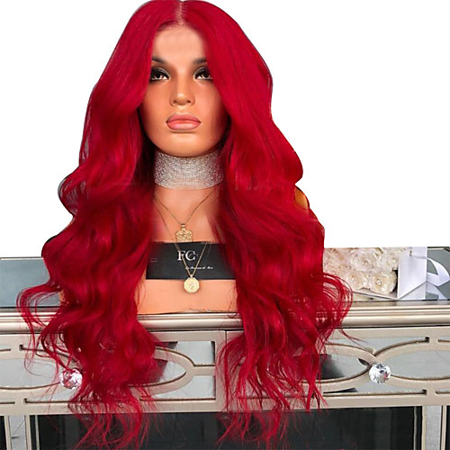 

Synthetic Wig Body Wave Layered Haircut Wig Very Long Watermelon Red Synthetic Hair 68~72 inch Women's New Arrival Red
