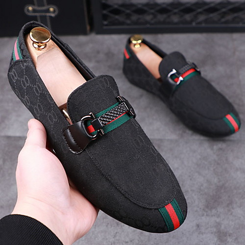 

Men's Dress Shoes Summer Business / Classic Daily Party & Evening Outdoor Loafers & Slip-Ons Cowhide Wear Proof Camel / Blue / Black Color Block / Office & Career
