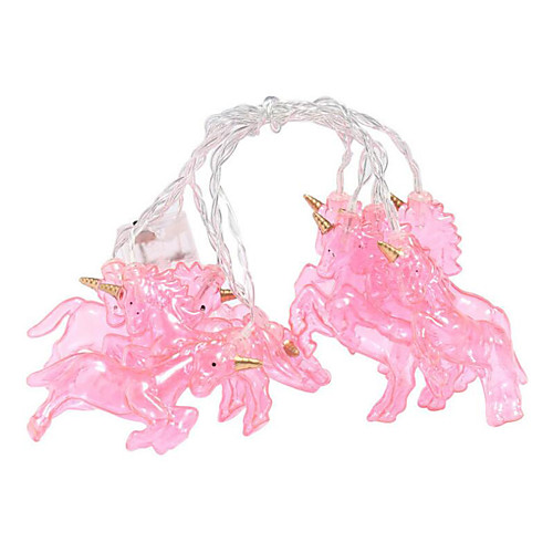 

3m Pink Unicorn Fairy String Lights 20 LEDs Warm White Party Holiday Decorative 3 V 1 set