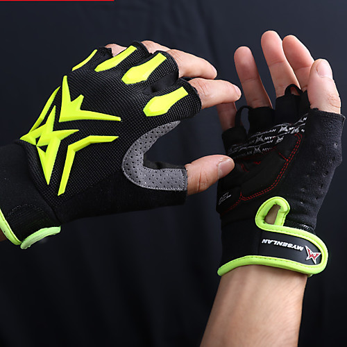 

Mysenlan Bike Gloves / Cycling Gloves Mountain Bike Gloves Mountain Bike MTB Breathable Anti-Slip Sweat-wicking Protective Fingerless Gloves Half Finger Sports Gloves Silicone Gel Terry Cloth Black
