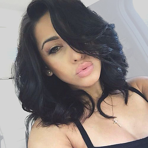 

New 9a Short Bob Human Hair Glueless Lace Front Wig with Baby Hair Brazilian Hair Wavy Wig 130% Density For Black Women Short / Medium Length Human Hair Lace Wig