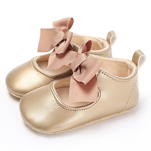 

Girls' First Walkers / Children's Day PU Flats Infants(0-9m) / Toddler(9m-4ys) White / Black / Red Spring / Summer