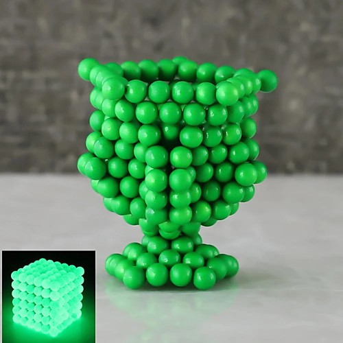 

216 pcs 5mm Magnet Toy Magnetic Balls Building Blocks Super Strong Rare-Earth Magnets Neodymium Magnet Neodymium Magnet Luminous Glow in the Dark Stress and Anxiety Relief Adults' Boys' Girls' Toy