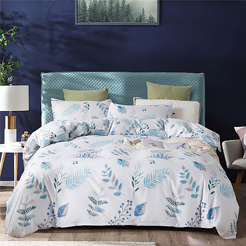 

Duvet Cover Sets 3 Piece Polyester / Polyamide Damask White Printed Abstract / 3pcs (1 Duvet Cover, 2 Shams)