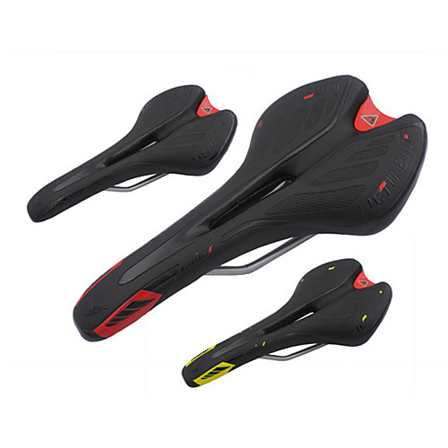 

Bike Saddle / Bike Seat Breathable Comfort Cushion Hollow Design Polycarbonate PU Leather Cycling Mountain Bike MTB Recreational Cycling Fixed Gear Bike Black Black / Red Black / Green / Thick