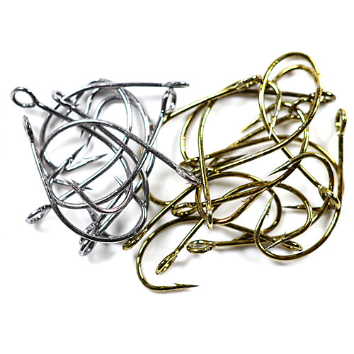 

50 pcs Circle Hook Steel Stainless Fishing Hooks Fly Fishing
