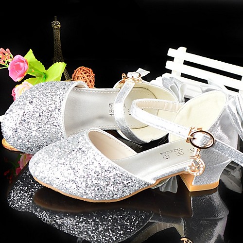 

Girls' Flower Girl Shoes Synthetics Heels Big Kids(7years ) Silver Summer