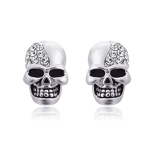

Men's Women's Stud Earrings Sculpture Skull Statement Unique Design Punk Baroque Gothic Stainless Steel Earrings Jewelry Rose Gold / Gold / Silver For Daily Carnival Street Club Bar 2pcs