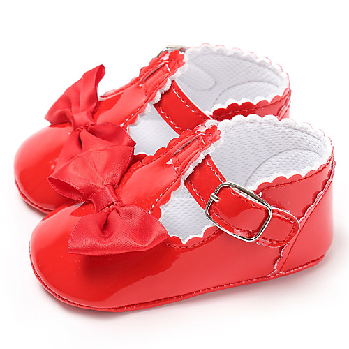 

Girls' First Walkers / Children's Day PU Flats Infants(0-9m) / Toddler(9m-4ys) Almond / White / Black Spring / Summer