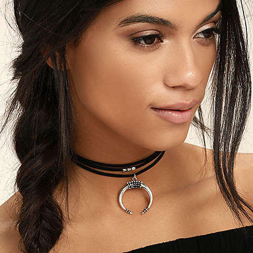 

Women's Choker Necklace Fabric Black 307 cm Necklace Jewelry 1pc For Gift