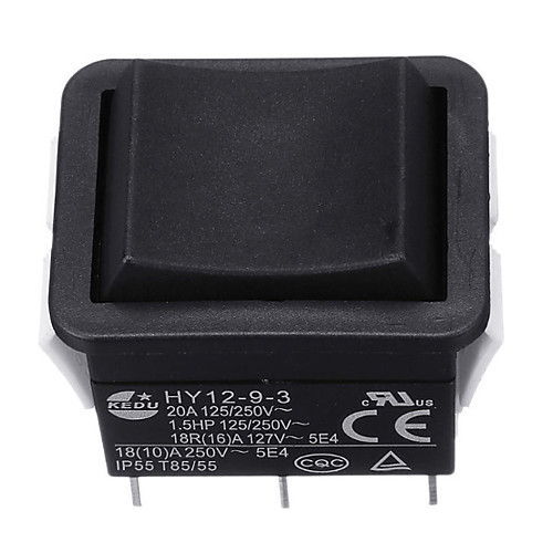 KEDU HY12-9-3 6 Pins Industrial Electric Rocker Switch 125V Pushbutton Switches