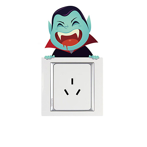 

Light Switch Stickers - Plane Wall Stickers / Holiday Wall Stickers Halloween Decorations Living Room / Bedroom / Kitchen / Removable / Re-Positionable 108cm