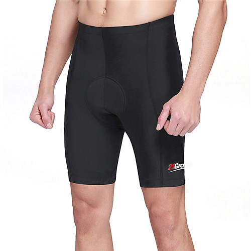 

21Grams Men's Cycling Padded Shorts Bike Shorts Padded Shorts / Chamois Breathable 3D Pad Moisture Wicking Sports Solid Color Spandex Black Mountain Bike MTB Road Bike Cycling Clothing Apparel Form