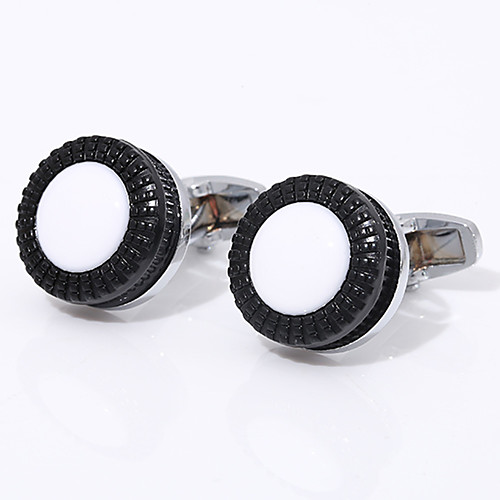 

Cufflinks Classic Fashion Brooch Jewelry Silver For Wedding Gift