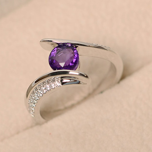 

Ring Vintage Style Purple Green Light Blue Alloy Classic Elegant Korean 1pc 7 8 9 / Women's