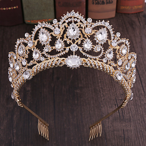 

Alloy Tiaras / Headdress / Headpiece with Sparkling Glitter / Glitter 1pc Wedding Headpiece