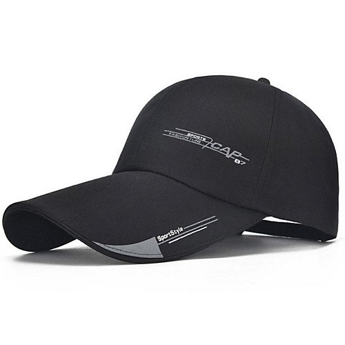 

Men's Basic Cotton Baseball Cap-Solid Colored Black Red Navy Blue