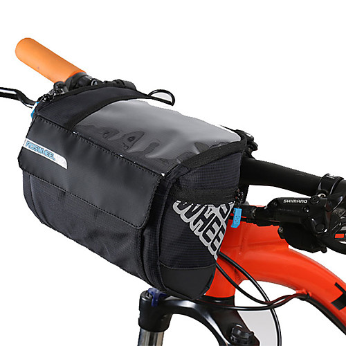 

3 L Bike Handlebar Bag Portable Rain Waterproof Wearable Bike Bag Leather PVC(PolyVinyl Chloride) 400D Nylon Bicycle Bag Cycle Bag Cycling Outdoor Exercise Bike / Bicycle