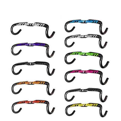 

Carbon Fiber Road Bike Handlebar Drop Bar 31.8 mm 400/420/440 mm Lightweight Anti-Slip Ergonomic Road Bike Cycling Black Violet Black / Yellow UD Glossy