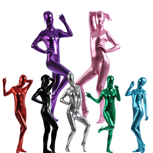 

Shiny Zentai Suits Ninja Spandex Latex Cosplay Costumes Men's Women's Solid Colored Halloween / Leotard / Onesie / Leotard / Onesie / High Elasticity