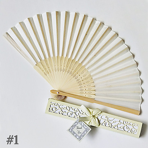 

4pcs Solid Color Bamboo Folding Hand Fans Wedding Favours Wedding Supplies Gift 22cm Long