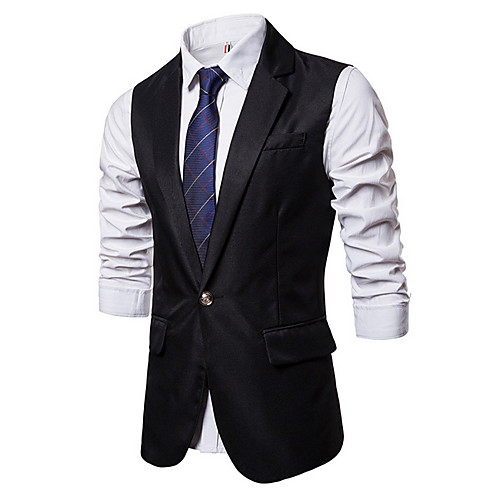 

Polyester Wedding Vests Solid Colored