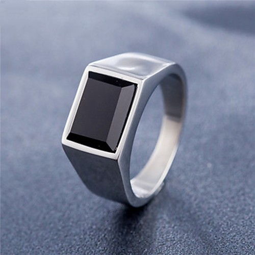 

Men's Band Ring Ring 1pc Gold Silver Titanium Steel Circular Vintage Basic Fashion Daily Jewelry