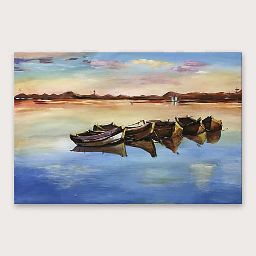 

Oil Painting Hand Painted Horizontal Abstract Modern Stretched Canvas