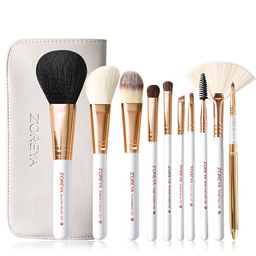 

Professional Makeup Brushes 10pcs Cute Soft New Design Comfy Bamboo for Makeup Brush