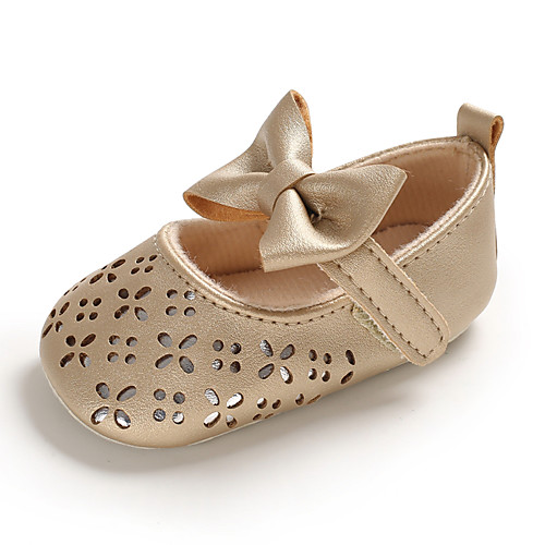 

Girls' First Walkers / Children's Day PU Flats Infants(0-9m) / Toddler(9m-4ys) Gold Spring / Summer