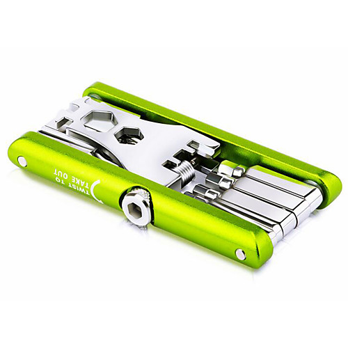 

Bike Multi-Tool Portable Repair Kit Multi-function Durable For Road Bike Mountain Bike MTB Recreational Cycling Fixed Gear Bike Cycling Bicycle Metal Alloy Mix Green