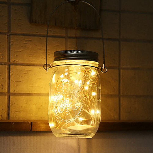 

Solar Mason Can Light Lantern LED String Fairy Star Firefly Jar ins decor Light Home Patio Garden Wedding Christmas Table Decor