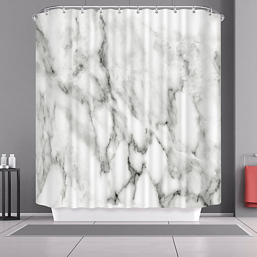 

Shower Curtains Modern Polyester Machine Made Waterproof Bathroom