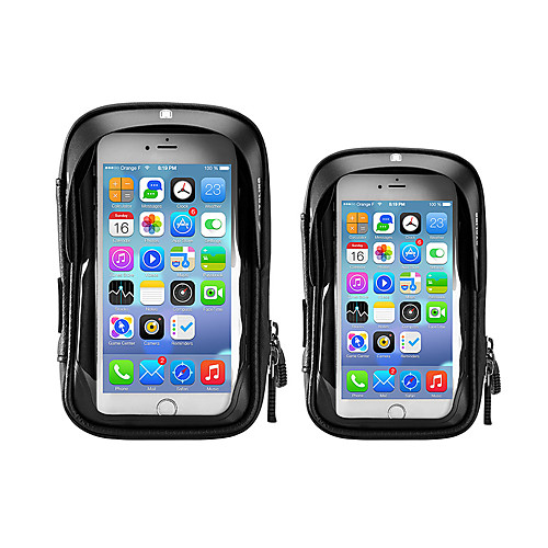 

Cell Phone Bag Bike Handlebar Bag 5.8 6.0 inch Touch Screen Cycling for All Phones Black Road Bike Motobike / Motorcycle Bike / Cycling
