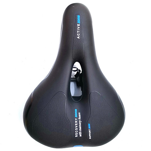 

Bike Saddle / Bike Seat Extra Wide / Extra Large Breathable Comfort Hollow Design Sponge Leather Memory Foam Cycling Road Bike Mountain Bike MTB Folding Bike Black Black / Red Black / Blue / Thick