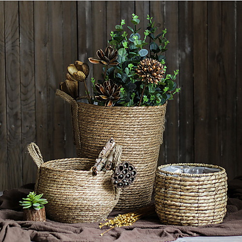 

1pc Round Botanicals Rustic