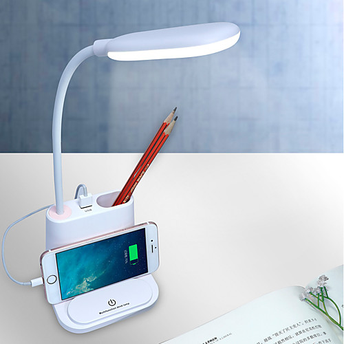 baby pink desk lamp