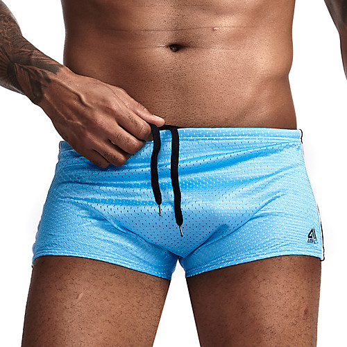

Men's Sporty Basic Briefs One-piece Swimwear Swimsuit - Solid Colored M L XL Light Blue White Black Yellow Navy Blue