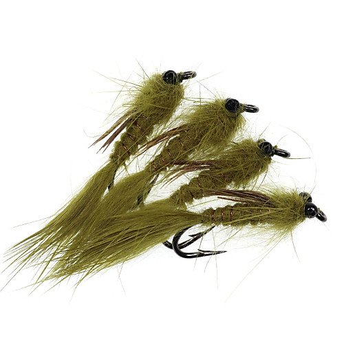 

4 pcs Flies Flies Sinking Bass Trout Pike Fly Fishing Lure Fishing Metal