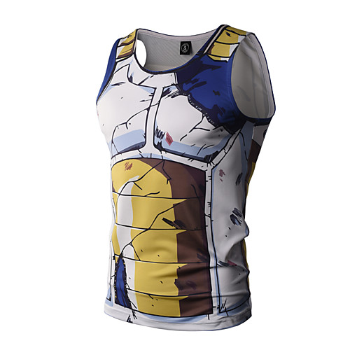 

Inspired by Dragon Ball Saiyan Corset Poly / Cotton Anime Basic For Men's / Women's