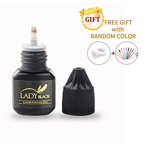 

5ml Lady Black Sensitive Glue for Eyelash Extension Glue Last Over 6 Weeks Low Fume Professional Eyelash Glue from Korea