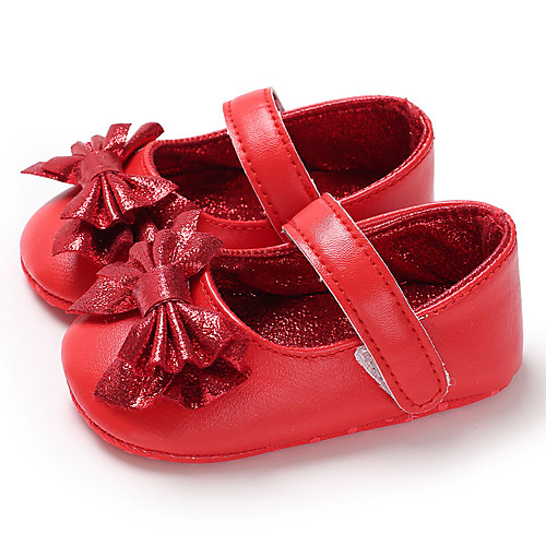 

Girls' First Walkers / Children's Day PU Flats Infants(0-9m) / Toddler(9m-4ys) Red / Fuchsia / Gold Spring / Summer