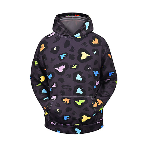 

Men's Pullover Hoodie Sweatshirt 3D Holiday Going out 3D Print 3D Print Hoodies Sweatshirts Black