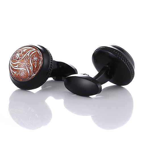 

Cufflinks Classic Fashion Brooch Jewelry Black For Wedding