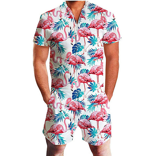 

Men's V Neck Black White Romper Onesie, Animal Print US32 / UK32 / EU40 US34 / UK34 / EU42 US36 / UK36 / EU44
