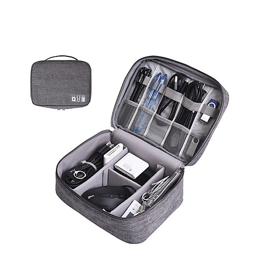 

1 Piece Travel Bag Earphone Holder / Cable Winder Cell Phone Multifunctional Portable Outdoor Travel Storage Traveling Nylon Oxford Gift For Unisex - 0.19 cm