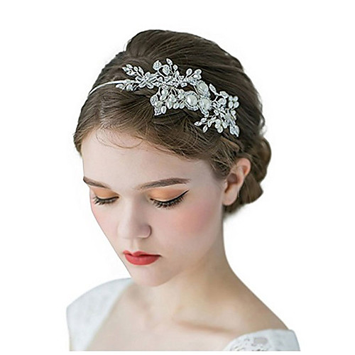 

Alloy Headbands with Crystal / Rhinestone / Pearls / Flower 1 Piece Wedding Headpiece