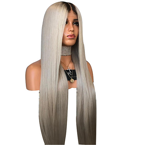 

Synthetic Wig Natural Straight Layered Haircut Wig Very Long Grey Synthetic Hair 75~78 inch Women's New Arrival Dark Gray